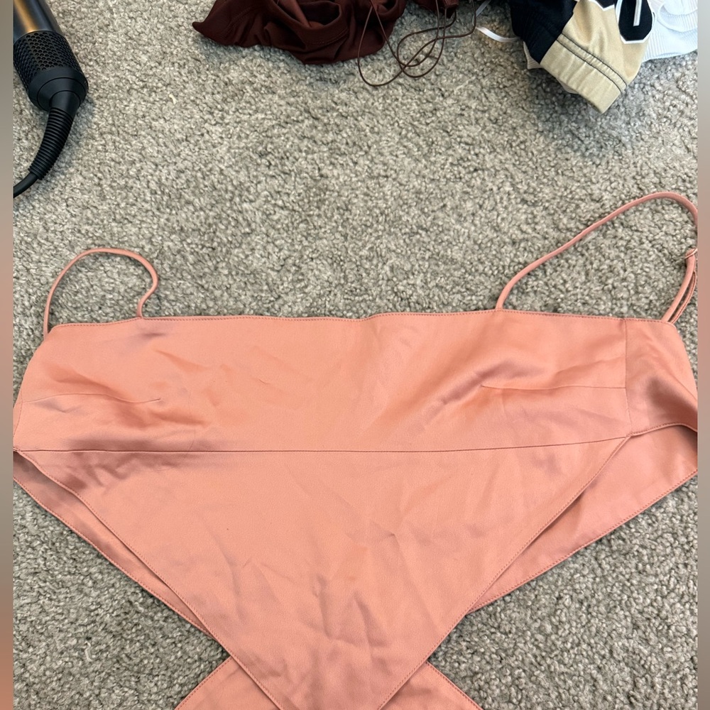 Danielle Bernstein Blush Strapless Top
